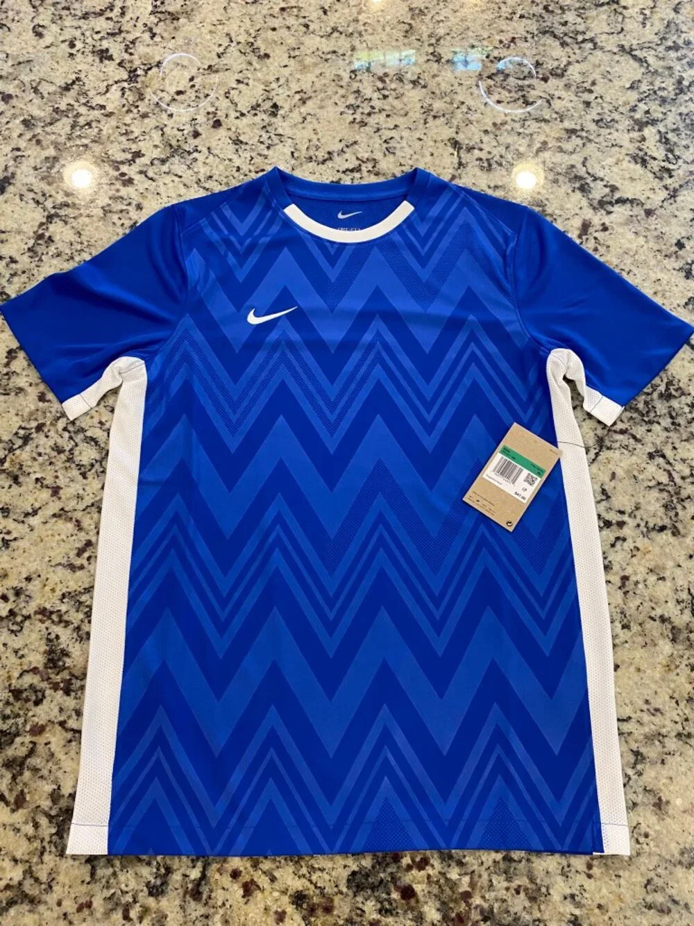 NIKE Kids Boys Challenge V Soccer Jersey - NWT - X-Large Royal Blue White Shirt
